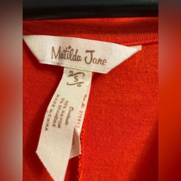 Matilda Jane Vibrant Orange Maxi Dress Size S - Picture 4 of 8
